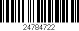 Código de barras (EAN, GTIN, SKU, ISBN): '24784722'