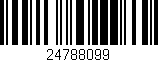Código de barras (EAN, GTIN, SKU, ISBN): '24788099'