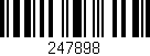 Código de barras (EAN, GTIN, SKU, ISBN): '247898'