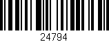 Código de barras (EAN, GTIN, SKU, ISBN): '24794'