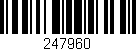 Código de barras (EAN, GTIN, SKU, ISBN): '247960'