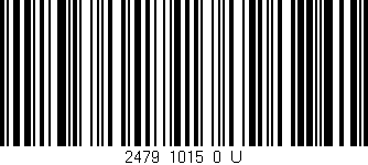 Código de barras (EAN, GTIN, SKU, ISBN): '2479_1015_0_U'