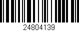 Código de barras (EAN, GTIN, SKU, ISBN): '24804139'