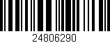 Código de barras (EAN, GTIN, SKU, ISBN): '24806290'