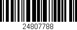 Código de barras (EAN, GTIN, SKU, ISBN): '24807788'