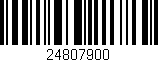 Código de barras (EAN, GTIN, SKU, ISBN): '24807900'