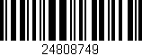 Código de barras (EAN, GTIN, SKU, ISBN): '24808749'