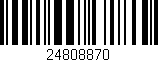 Código de barras (EAN, GTIN, SKU, ISBN): '24808870'