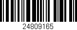 Código de barras (EAN, GTIN, SKU, ISBN): '24809165'
