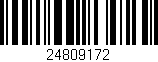 Código de barras (EAN, GTIN, SKU, ISBN): '24809172'