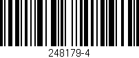 Código de barras (EAN, GTIN, SKU, ISBN): '248179-4'