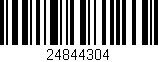 Código de barras (EAN, GTIN, SKU, ISBN): '24844304'