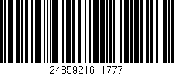 Código de barras (EAN, GTIN, SKU, ISBN): '2485921611777'