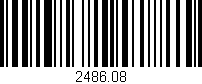 Código de barras (EAN, GTIN, SKU, ISBN): '2486.08'