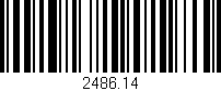 Código de barras (EAN, GTIN, SKU, ISBN): '2486.14'