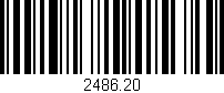 Código de barras (EAN, GTIN, SKU, ISBN): '2486.20'
