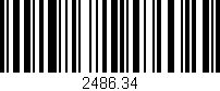 Código de barras (EAN, GTIN, SKU, ISBN): '2486.34'