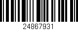 Código de barras (EAN, GTIN, SKU, ISBN): '24867931'