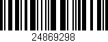 Código de barras (EAN, GTIN, SKU, ISBN): '24869298'