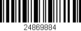 Código de barras (EAN, GTIN, SKU, ISBN): '24869884'