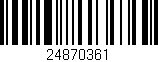 Código de barras (EAN, GTIN, SKU, ISBN): '24870361'