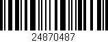 Código de barras (EAN, GTIN, SKU, ISBN): '24870487'