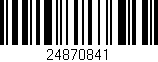 Código de barras (EAN, GTIN, SKU, ISBN): '24870841'