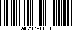 Código de barras (EAN, GTIN, SKU, ISBN): '2487101510000'