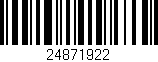Código de barras (EAN, GTIN, SKU, ISBN): '24871922'