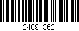 Código de barras (EAN, GTIN, SKU, ISBN): '24891362'