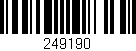 Código de barras (EAN, GTIN, SKU, ISBN): '249190'