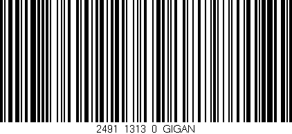 Código de barras (EAN, GTIN, SKU, ISBN): '2491_1313_0_GIGAN'