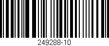 Código de barras (EAN, GTIN, SKU, ISBN): '249288-10'