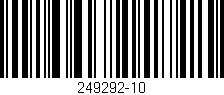 Código de barras (EAN, GTIN, SKU, ISBN): '249292-10'