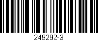 Código de barras (EAN, GTIN, SKU, ISBN): '249292-3'
