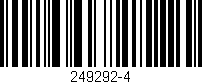 Código de barras (EAN, GTIN, SKU, ISBN): '249292-4'