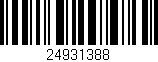 Código de barras (EAN, GTIN, SKU, ISBN): '24931388'