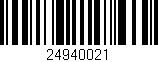 Código de barras (EAN, GTIN, SKU, ISBN): '24940021'