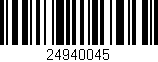 Código de barras (EAN, GTIN, SKU, ISBN): '24940045'