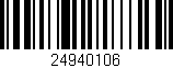 Código de barras (EAN, GTIN, SKU, ISBN): '24940106'