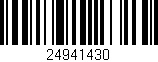 Código de barras (EAN, GTIN, SKU, ISBN): '24941430'