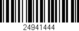 Código de barras (EAN, GTIN, SKU, ISBN): '24941444'