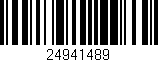 Código de barras (EAN, GTIN, SKU, ISBN): '24941489'