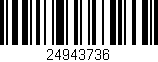 Código de barras (EAN, GTIN, SKU, ISBN): '24943736'
