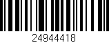 Código de barras (EAN, GTIN, SKU, ISBN): '24944418'