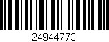Código de barras (EAN, GTIN, SKU, ISBN): '24944773'