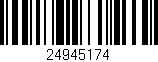 Código de barras (EAN, GTIN, SKU, ISBN): '24945174'