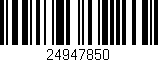 Código de barras (EAN, GTIN, SKU, ISBN): '24947850'