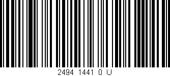Código de barras (EAN, GTIN, SKU, ISBN): '2494_1441_0_U'