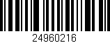 Código de barras (EAN, GTIN, SKU, ISBN): '24960216'